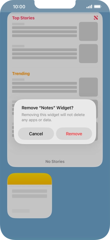 Press Remove. Press Remove.