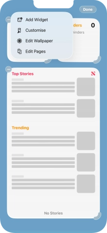 Press Add Widget. Press Add Widget.