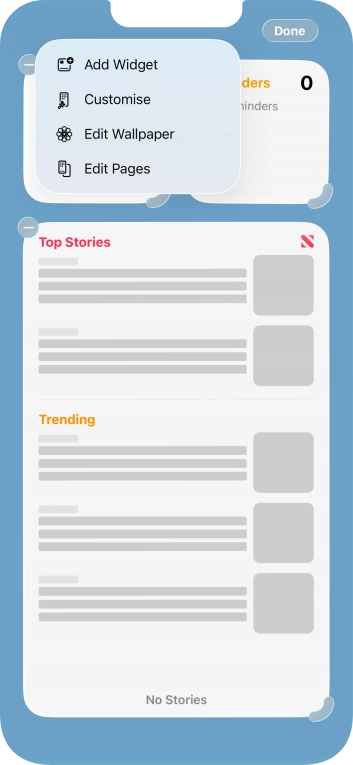 Press Add Widget. Press Add Widget.