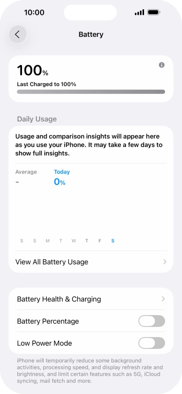 Press Battery Health & Charging.