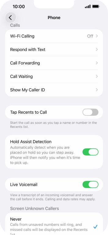 Press Wi-Fi Calling. Press Wi-Fi Calling.