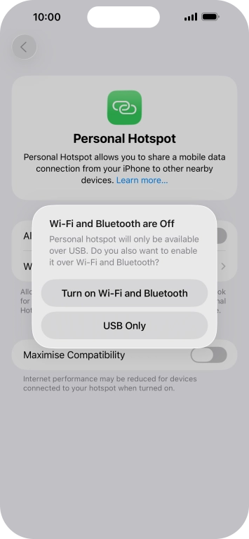 If WiFi is turned off, press Turn on Wi-Fi and Bluetooth.