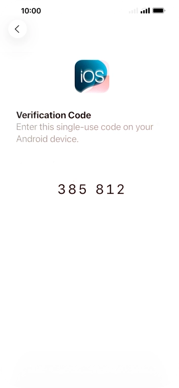 Follow the instructions on the screen and in the 'Move to iOS' app to transfer the content from the Android phone to your phone and set up your phone and prepare it for use.