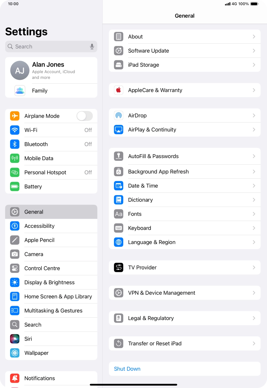 Press Transfer or Reset iPad. Press Transfer or Reset iPad.