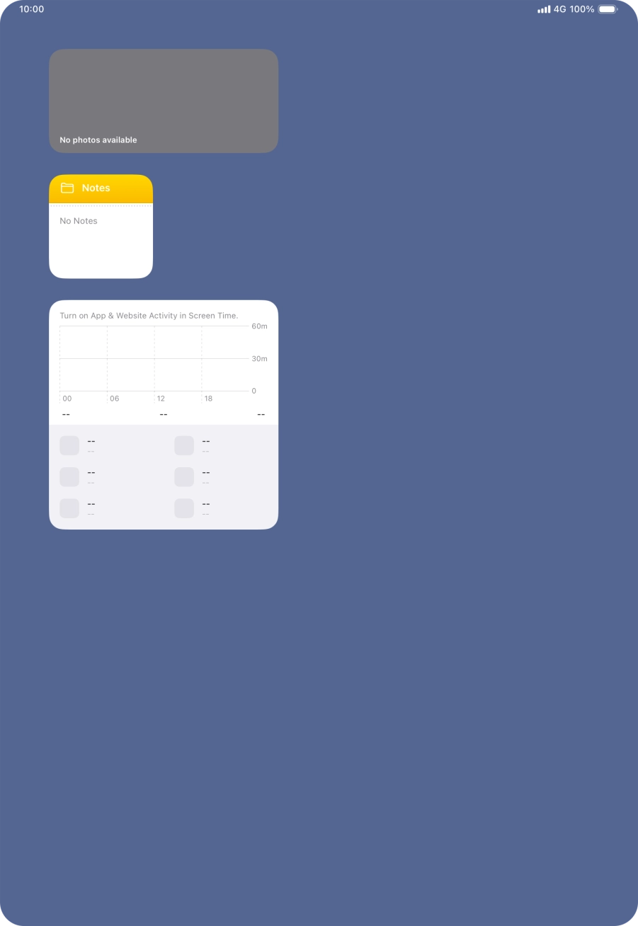 Press and hold the required Widget Stack.