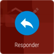 Prima o ícone de resposta para ativar o comando por voz.