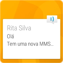 Deslize o dedo para a esquerda no ecrã.