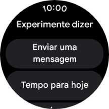 Prima a coroa para terminar e voltar ao ecrã inicial.