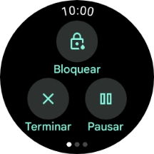 Prima Pausar, para colocar a atividade em pausa.