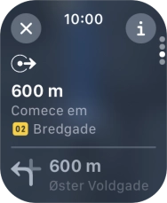 Prima o ícone para terminar.