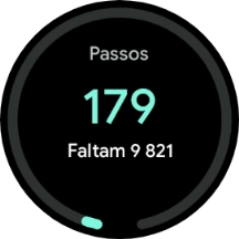 Prima um widget durante uns instantes.
