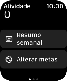 Prima a Digital Crown as vezes necessárias para voltar ao menu principal.