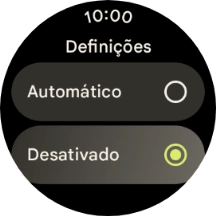 Prima a coroa para terminar e voltar ao ecrã inicial.