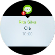 Agora é possível ler a mensagem curta.