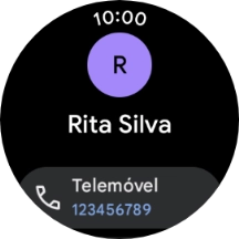 Prima o número de telefone pretendido.