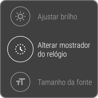 Deslize o dedo para a direita no ecrã para voltar ao ecrã anterior.