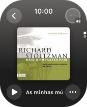 Prima o ícone de reproduzir para começar a reprodução.