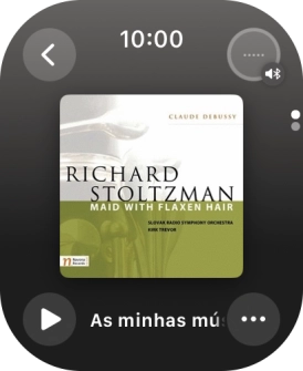 Prima o ícone de reproduzir para começar a reprodução.