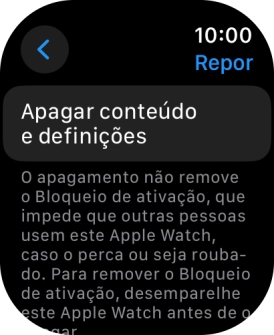 Prima Apagar conteúdo e definições.