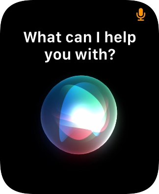 Diga com as suas palavras o que pretende que o seu Apple Watch faça.
