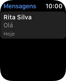 Prima a mensagem multimédia pretendida.