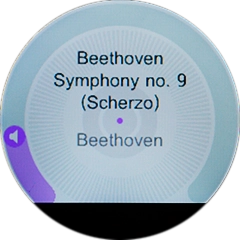 Arraste o indicador de volume de som para a direita ou esquerda para escolher o volume de som.