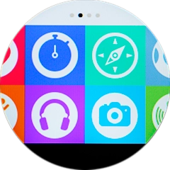 Prima o ícone do leitor de música.