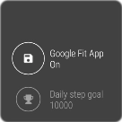 Prima Google Fit App para ativar a função.