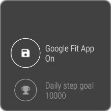 Prima Google Fit App para ativar a função.