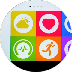 Prima o ícone da app de saúde.