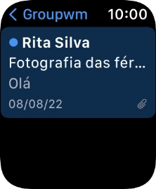 Prima a seta para a esquerda.