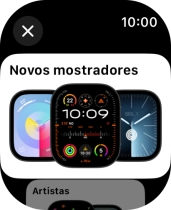 Gire a Digital Crown para ver os diversos mostradores de relógio.