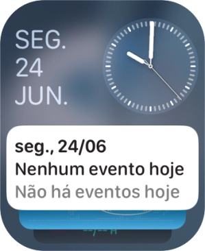 Prima em qualquer ponto do ecrã e mantenha premido um instante.