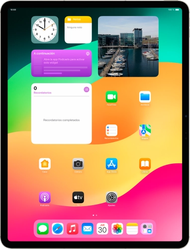 Imagen 1: Vista frontal del Apple iPad Air 13 (2024) - DarkGray