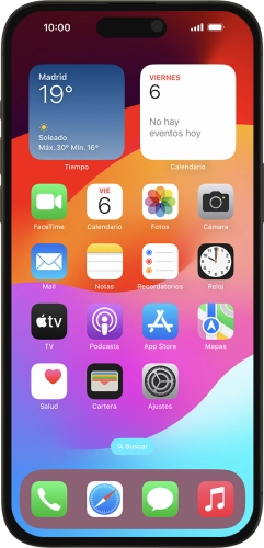 Imagen 1: Vista frontal del Apple iPhone 15 Pro Max - Black