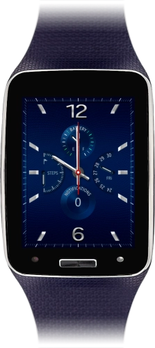 Image 1: Samsung Gear S - Black in Black