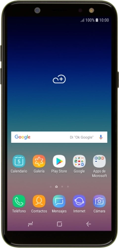 Image 1: Samsung Galaxy A6 - Black in Black