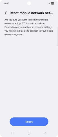 Press Reset. Press Reset.