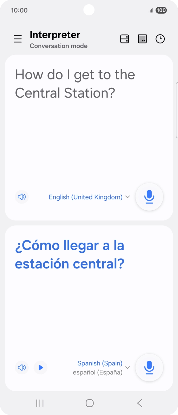 Follow the instructions on the screen to select the required language settings and use the function.