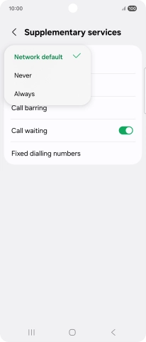 Press Always to turn on caller identification.