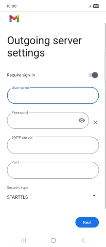Press the field below 