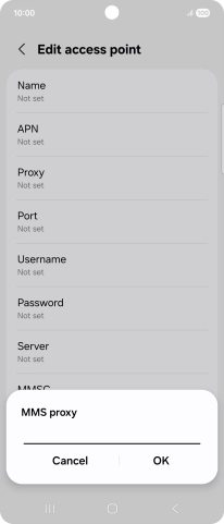 Key in 10.1.1.180 and press OK. Key in 10.1.1.180 and press OK.