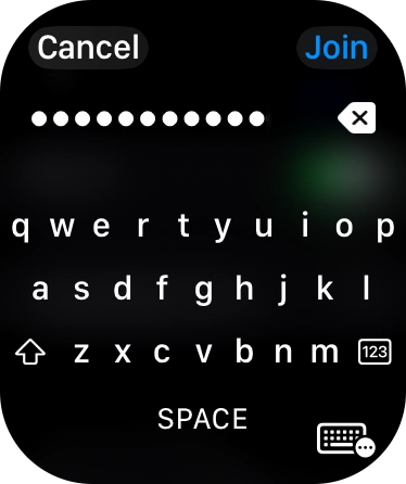Key in the password for the WiFi network and press Join. Key in the password for the WiFi network and press Join.