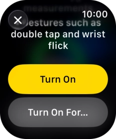 Press Turn On. Press Turn On.