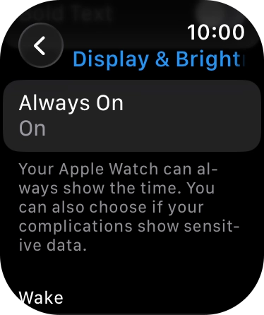 Press Always On. Press Always On.