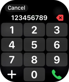 Key in the required number and press the call icon.