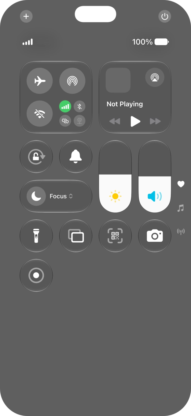 Press the screen recording icon to start the recording.