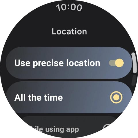 Follow the instructions on the screen to select the required settings and turn the function on or off.