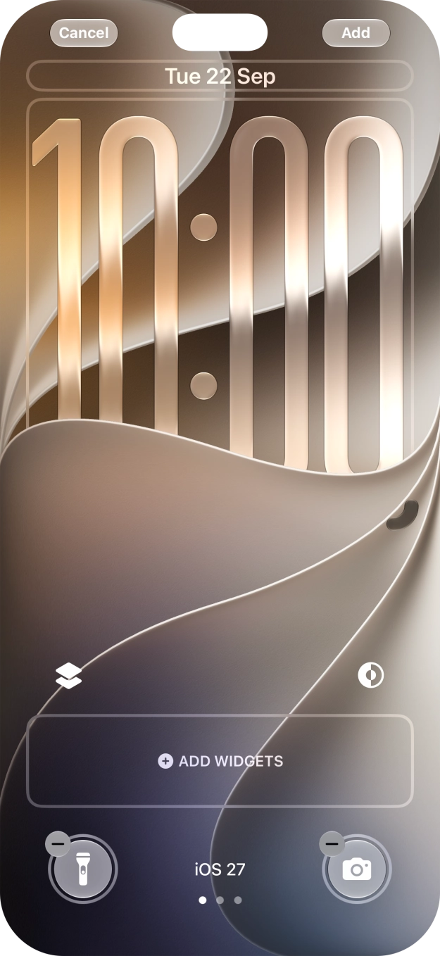 To customise the way the lock screen date is displayed, press the date widget and follow the instructions on the screen to select the required widget display mode. To customise the way the lock screen date is displayed, press the date widget and follow the instructions on the screen to select the required widget display mode.