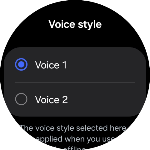 Press the required voice.